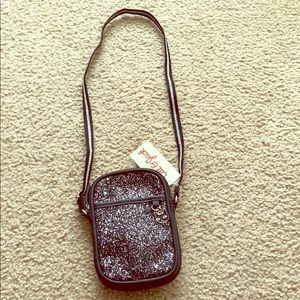 This is a super fun glittery purse